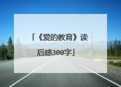 《爱的教育》读后感300字