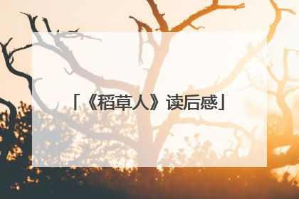 《稻草人》读后感