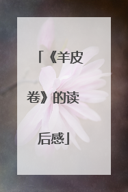 《羊皮卷》的读后感