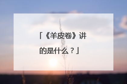 《羊皮卷》讲的是什么?