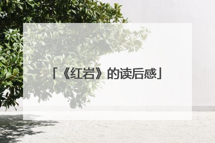 《红岩》的读后感