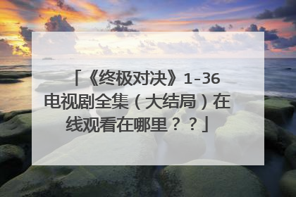 《终极对决》1-36电视剧全集（大结局）在线观看在哪里？？