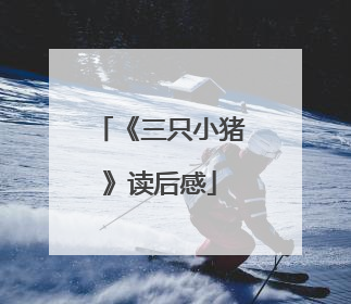 《三只小猪》读后感