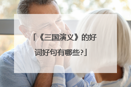 《三国演义》的好词好句有哪些?