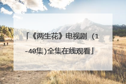 《两生花》电视剧 (1-40集)全集在线观看