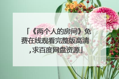 《两个人的房间》免费在线观看完整版高清,求百度网盘资源