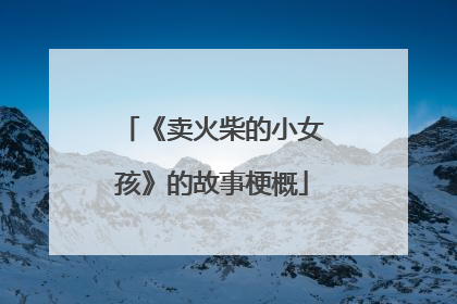 《卖火柴的小女孩》的故事梗概