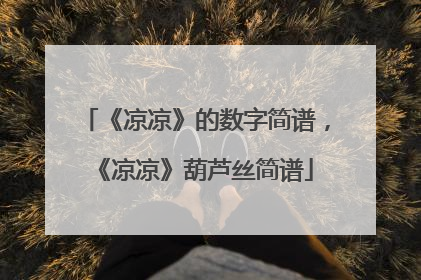 《凉凉》的数字简谱,《凉凉》葫芦丝简谱