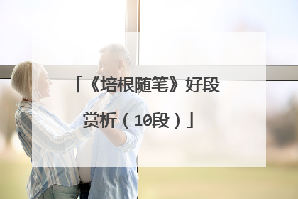 《培根随笔》好段赏析(10段)