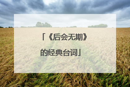 《后会无期》的经典台词