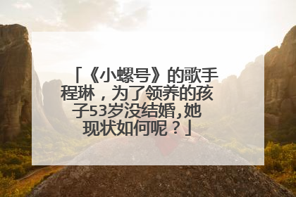 《小螺号》的歌手程琳，为了领养的孩子53岁没结婚,她现状如何呢？