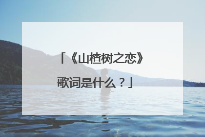 《山楂树之恋》歌词是什么？