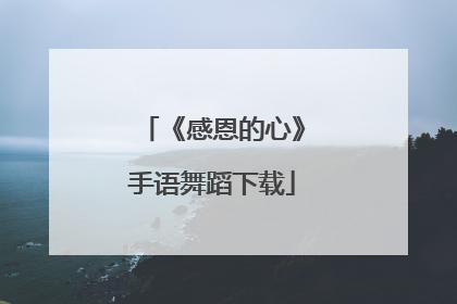 《感恩的心》手语舞蹈下载
