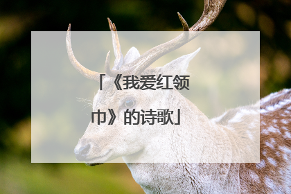 《我爱红领巾》的诗歌