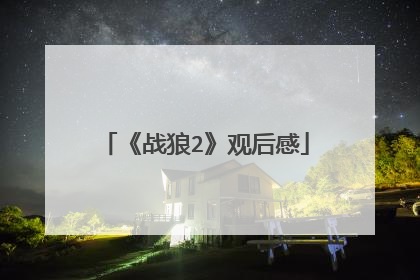 《战狼2》观后感