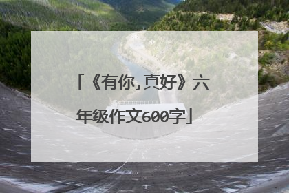 《有你,真好》六年级作文600字