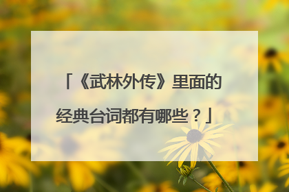 《武林外传》里面的经典台词都有哪些?