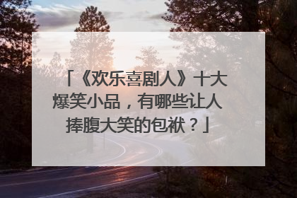 《欢乐喜剧人》十大爆笑小品,有哪些让人捧腹大笑的包袱?