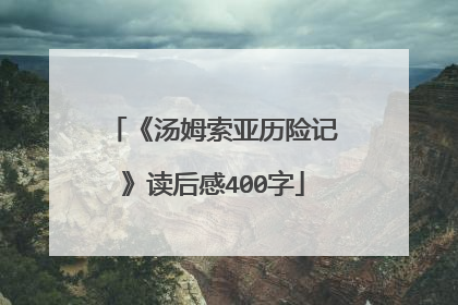《汤姆索亚历险记》读后感400字