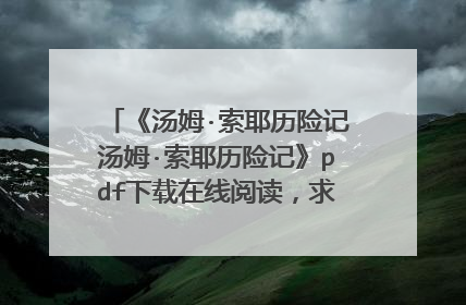 《汤姆·索耶历险记汤姆·索耶历险记》pdf下载在线阅读,求百度网盘云资源