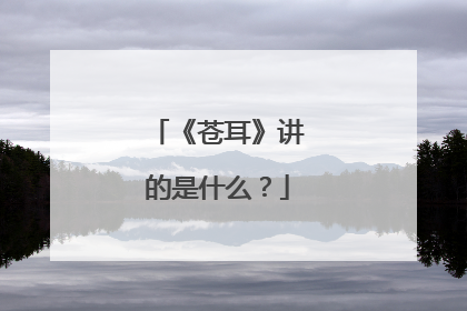 《苍耳》讲的是什么？