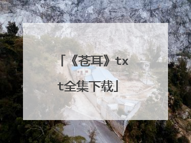 《苍耳》txt全集下载