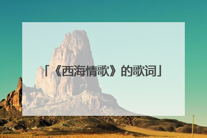 《西海情歌》的歌词