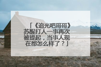 《追光吧哥哥》苏醒打人一事再次被提起,当事人现在都怎么样了?