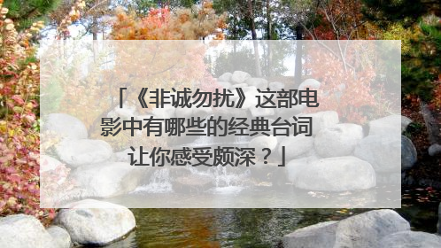 《非诚勿扰》这部电影中有哪些的经典台词让你感受颇深?