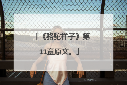 《骆驼祥子》第11章原文。