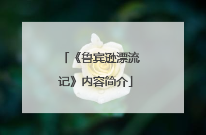 《鲁宾逊漂流记》内容简介