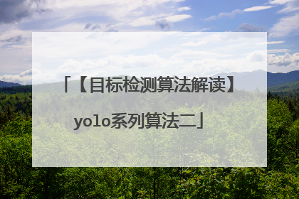 【目标检测算法解读】yolo系列算法二
