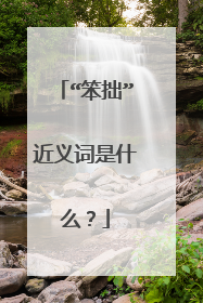 “笨拙”近义词是什么？