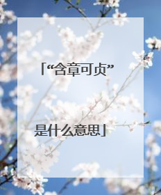 “含章可贞”是什么意思