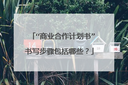 “商业合作计划书”书写步骤包括哪些？