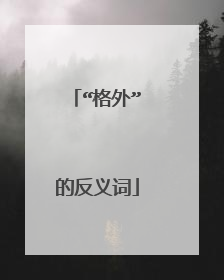 “格外”的反义词