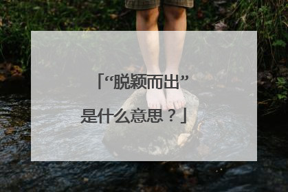 “脱颖而出”是什么意思？