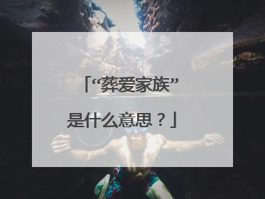 “葬爱家族”是什么意思?