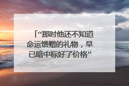 “那时他还不知道命运馈赠的礼物,早已暗中标好了价格”这句话是出自于茨威格的哪本书?