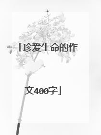 珍爱生命的作文400字
