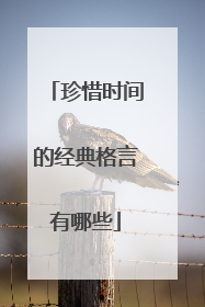 珍惜时间的经典格言有哪些