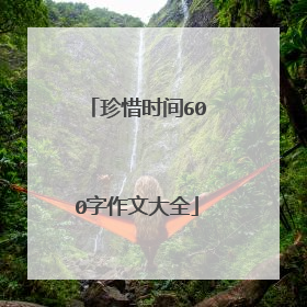 珍惜时间600字作文大全