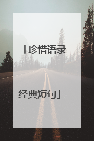珍惜语录经典短句