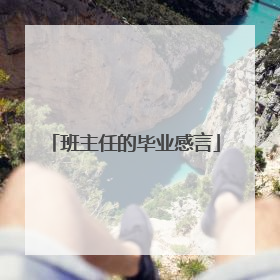 班主任的毕业感言