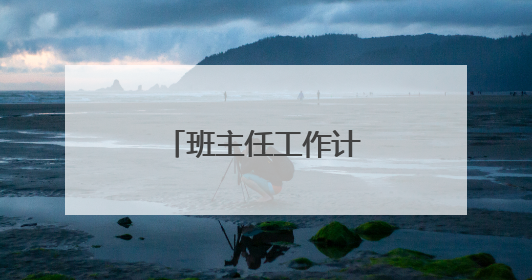 班主任工作计划及活动记录