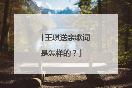 王琪送亲歌词是怎样的?