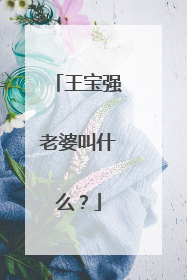 王宝强老婆叫什么？