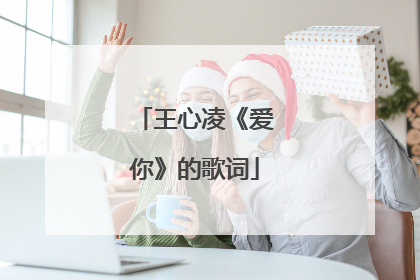 王心凌《爱你》的歌词