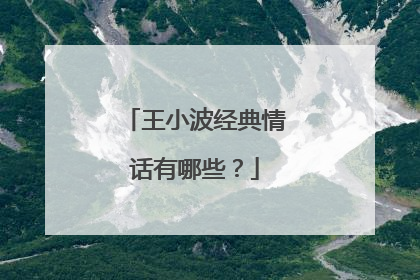 王小波经典情话有哪些?