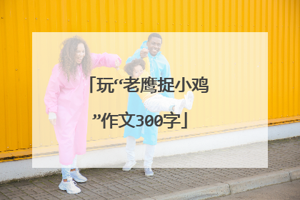 玩“老鹰捉小鸡”作文300字